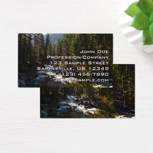 De Kaweah-rivier in het natuurpark Sequoia Visitekaartje (Bureau)