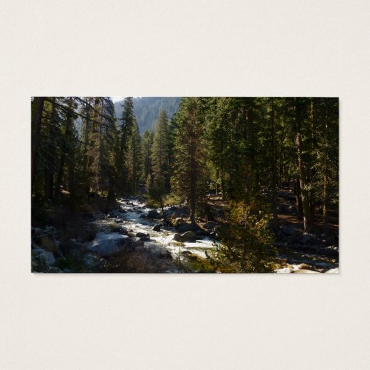 De Kaweah-rivier in het natuurpark Sequoia Visitekaartje (Achterkant)