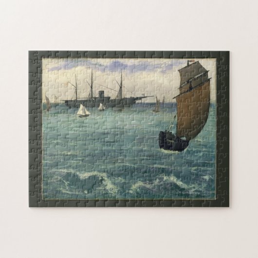 De "Kearsarge" bij Boulogne Edouard Manet Fine Art Legpuzzel (Horizontaal)