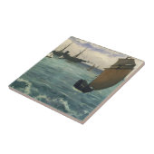De "Kearsarge" bij Boulogne Edouard Manet Fine Art Tegeltje (Zijkant)