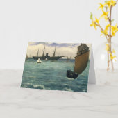De Kearsarge bij Boulogne | Édouard Manet Kaart (Gele Bloem)