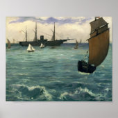 De Kearsarge bij Boulogne | Édouard Manet Poster (Voorkant)