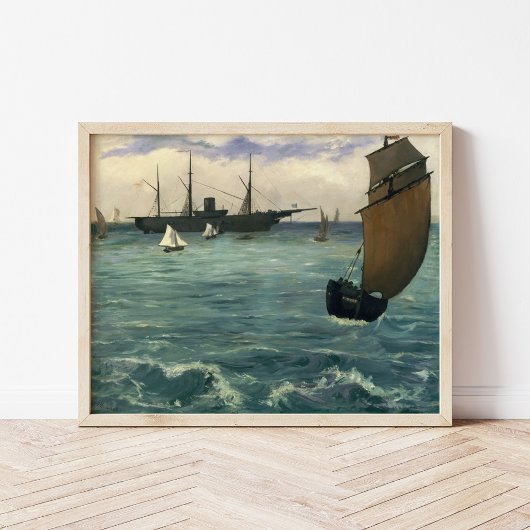 De Kearsarge bij Boulogne | Édouard Manet Poster