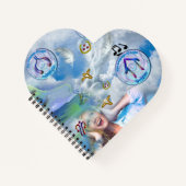 De keel Chakra - Symbool Dromen Notitieboek (Voorkant)