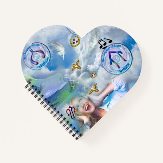 De keel Chakra - Symbool Dromen Notitieboek (Voorkant)