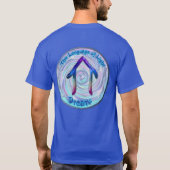 De keel Chakra - Symbool Dromen T-shirt (Achterkant)