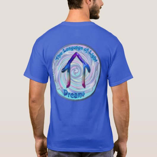 De keel Chakra - Symbool Dromen T-shirt (Achterkant)