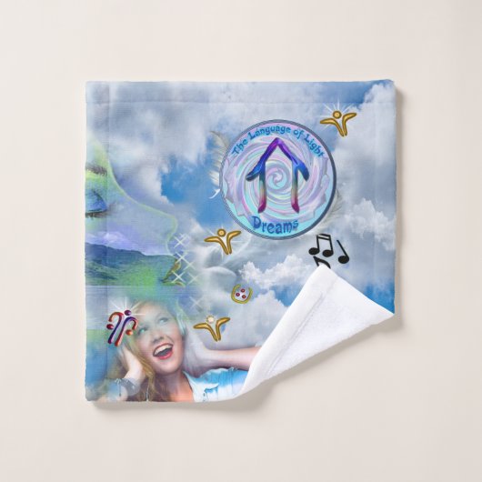 De keel Chakra - Symbool Dromen Washandje (Wasdoekje)