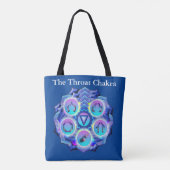 De keel Chakra - Symbool van het ademleven Tote Bag (Achterkant)