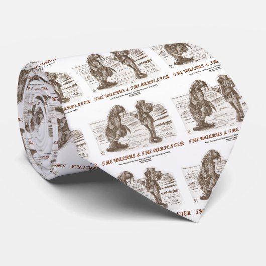 De keel en het tapijt (kijkglas) stropdas (Opgerold)