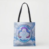 De keelchakra - Symbool Overvloed Tote Bag (Voorkant)
