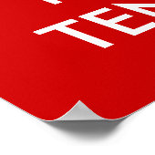 De Keep stil en tennis poster | GEPERSONALISEERD | (Hoek)