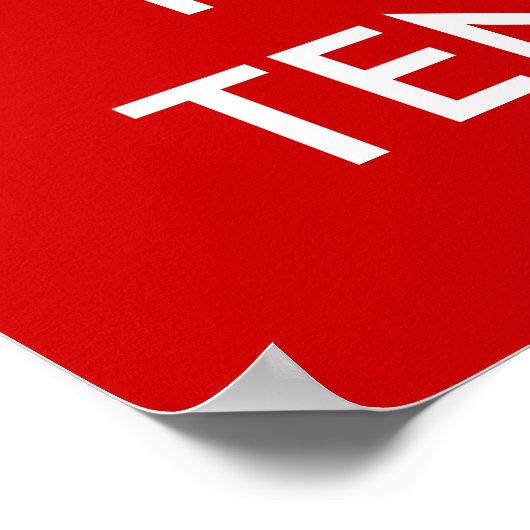 De Keep stil en tennis poster | GEPERSONALISEERD | (Hoek)