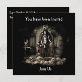 De "Keep Vampire Halloween"-uitnodiging 1 Kaart (Voorkant / Achterkant)