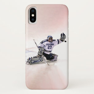 De Keeper van het ijshockey met het Trekken van de Case-Mate iPhone Case