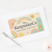 De Keepsake Co. Logo Rechthoekige Sticker (Envelop)