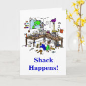 De keet gebeurt de Grappige Kaart van de (Gele Bloem)