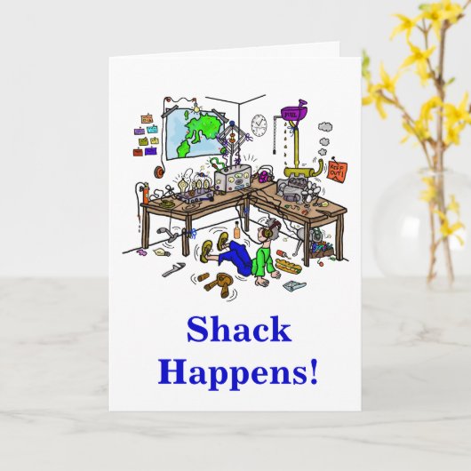 De keet gebeurt de Grappige Kaart van de (Gele Bloem)