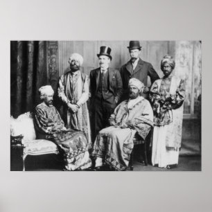 De keizer Abyssinia en zijn rechtbank" Poster