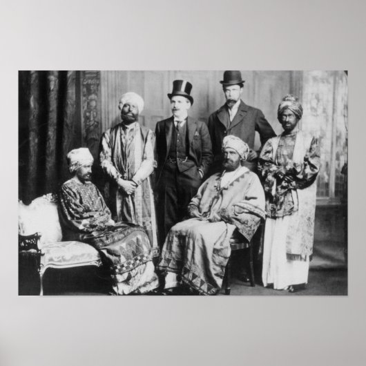 De keizer Abyssinia en zijn rechtbank" Poster (Voorkant)