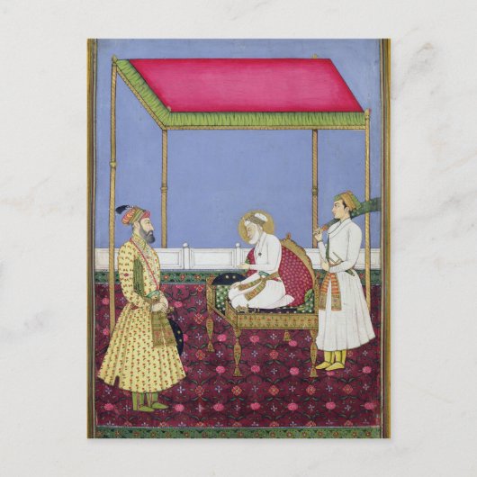 De keizer Aurangzeb oud Briefkaart (Voorkant)