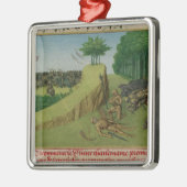 De keizer Charlemagne vindt Roland Metalen Ornament (Links)