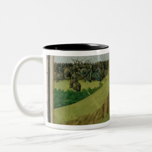 De keizer Charlemagne vindt Roland Tweekleurige Koffiemok (Links)