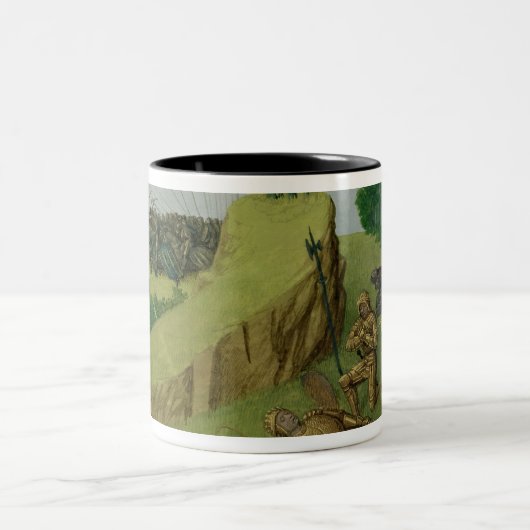 De keizer Charlemagne vindt Roland Tweekleurige Koffiemok (Center)