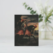 De keizer Charles V op Horseback Briefkaart (Staand voorkant)