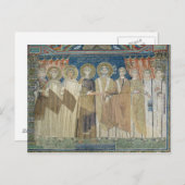 De keizer Constantine IV verleent fiscale immunite Briefkaart (Voorkant / Achterkant)