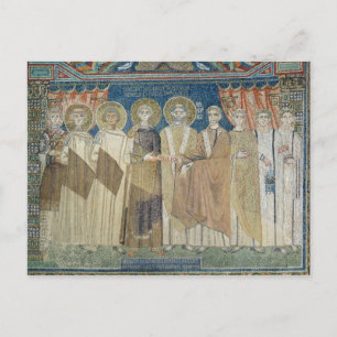 De keizer Constantine IV verleent fiscale immunite Briefkaart