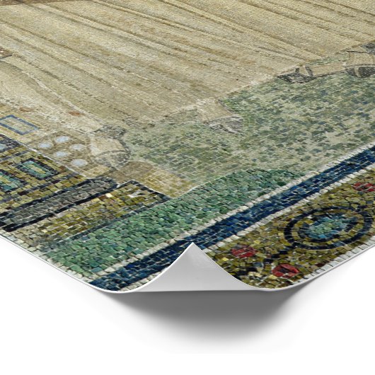 De keizer Constantine IV verleent fiscale immunite Poster (Hoek)