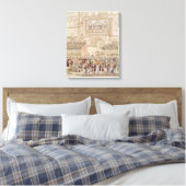 De keizer en de keizer die de homepage ontvangt canvas afdruk (Insitu (Slaapkamer))