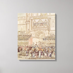 De keizer en de keizer die de homepage ontvangt canvas afdruk