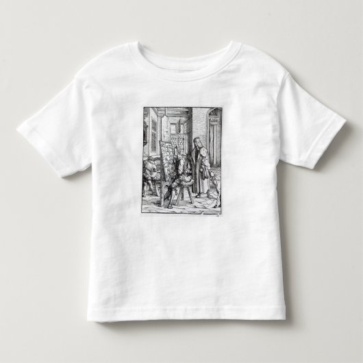 De keizer in de Studio van de kunstenaar Kinder Shirts (Voorkant)