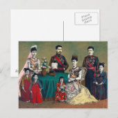 De keizer Meiji van Japan en de imperiale familie Briefkaart (Voorkant / Achterkant)