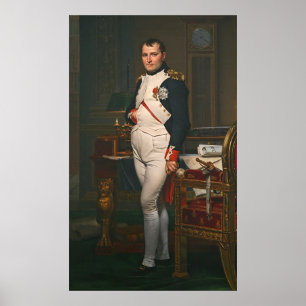 De keizer Napoleon in zijn studie aan de Tuilerie Poster