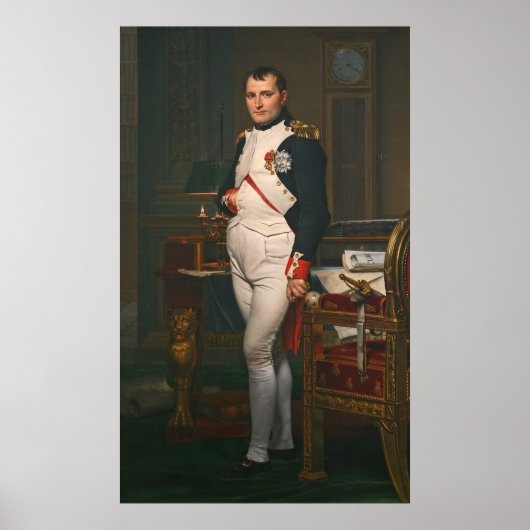 De keizer Napoleon in zijn studie aan de Tuilerie Poster (Voorkant)