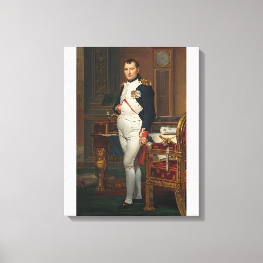 De keizer Napoleon in Zijn Studie in Tuileries Canvas Afdruk (Voorkant)