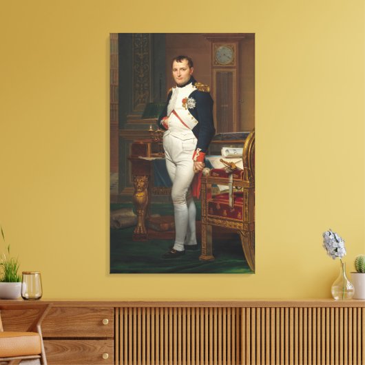 De keizer Napoleon in Zijn Studie in Tuileries Canvas Afdruk (Insitu (Woonkamer))