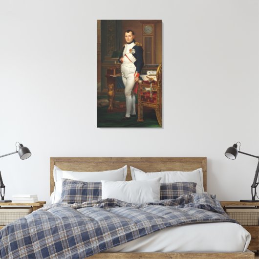 De keizer Napoleon in Zijn Studie in Tuileries Canvas Afdruk (Insitu (Slaapkamer))