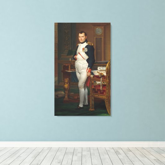 De keizer Napoleon in Zijn Studie in Tuileries Canvas Afdruk (Insitu (Houten vloer))