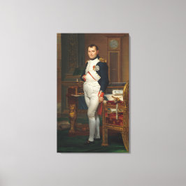 De keizer Napoleon in Zijn Studie in Tuileries Canvas Afdruk
