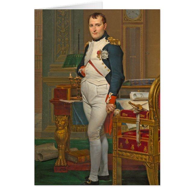 De keizer Napoleon in zijn studie op de Tuileries (Voorkant)