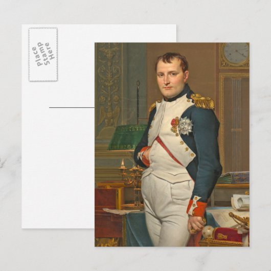 De keizer Napoleon in zijn studie op de Tuileries Briefkaart (Voorkant / Achterkant)
