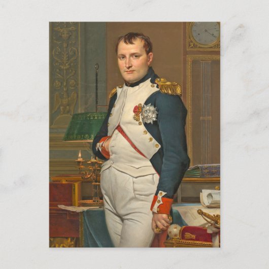 De keizer Napoleon in zijn studie op de Tuileries Briefkaart (Voorkant)