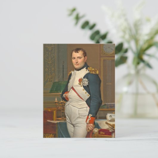 De keizer Napoleon in zijn studie op de Tuileries Briefkaart (Staand voorkant)