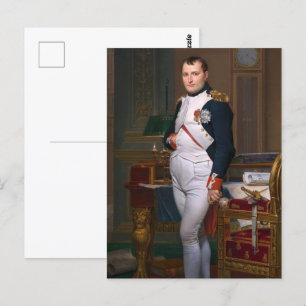De keizer Napoleon in zijn studie op de Tuileries Briefkaart