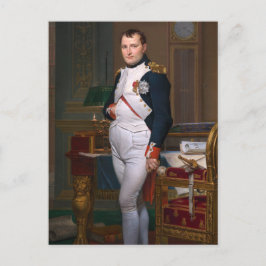 De keizer Napoleon in zijn studie op de Tuileries Briefkaart