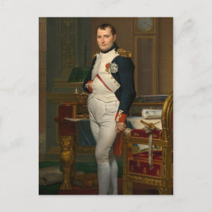De keizer Napoleon in zijn studie op de Tuileries Briefkaart